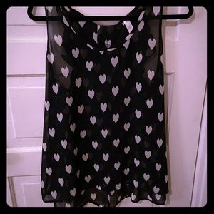 ModCloth Heart Tank Top with Bow Back Detail✨